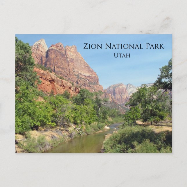 Postal Parque nacional de Zion, Utah (Anverso)
