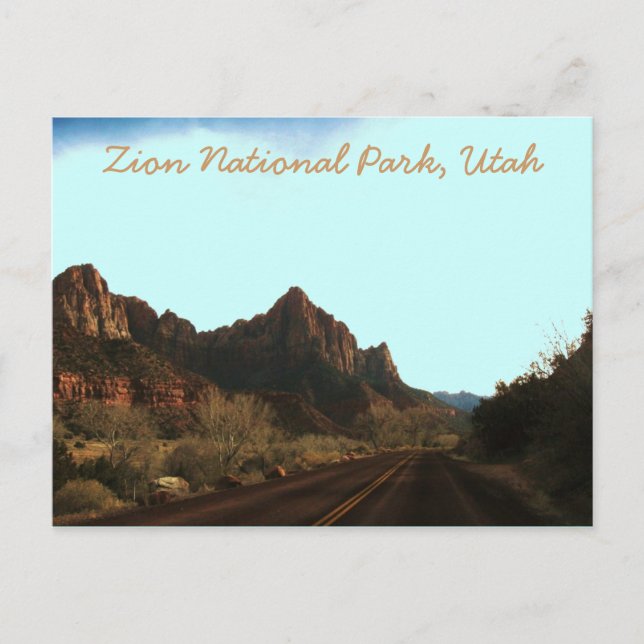 Postal Parque nacional de Zion, Utah (Anverso)