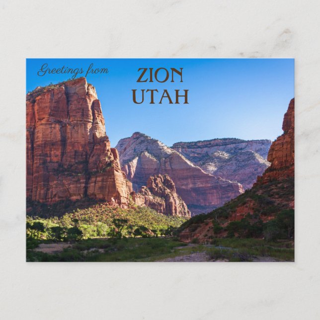 Postal Parque nacional de Zion - Utah (Anverso)