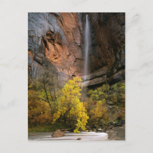 Postal Parque Nacional de Zion, Utah. EE.UU. Efímero