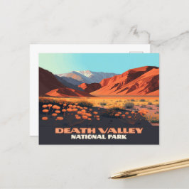 Postal Parque Nacional Death Valley Amapolas de Californi