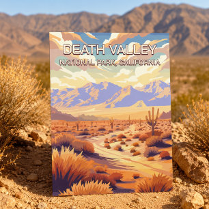 Postal Parque Nacional Death Valley California Vintage