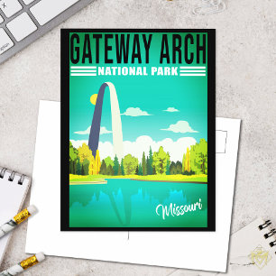 Postal Parque nacional del Arco de Gateway - Missouri Sai