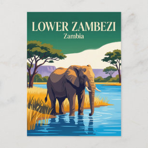 Postal Parque Nacional del Bajo Zambeze Zambia