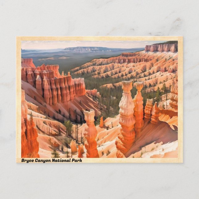 Postal Parque nacional del Cañón Bryce (Anverso)