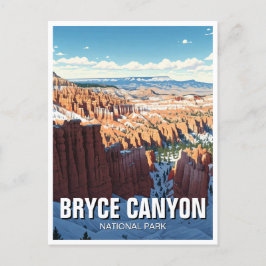 Postal Parque nacional del Cañón Bryce Invierno de Utah