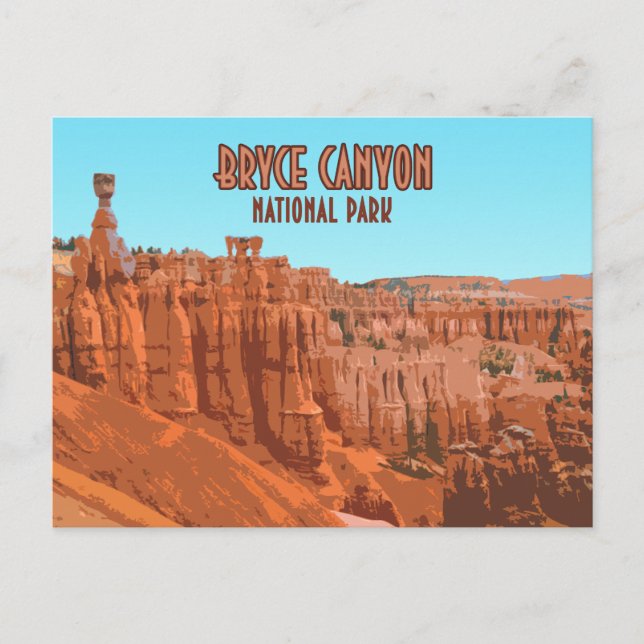 Postal Parque nacional del Cañón de Bryce (Anverso)