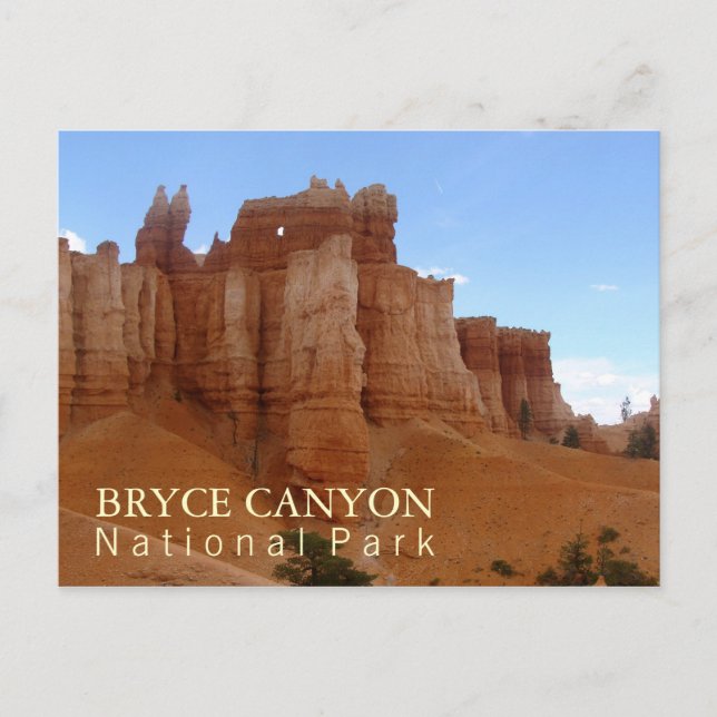 Postal Parque nacional del Cañón de Bryce (Anverso)
