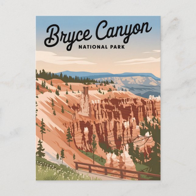 Postal Parque nacional del Cañón de Bryce (Anverso)