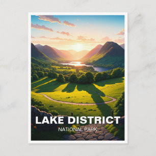 Postal Parque Nacional del Distrito de Sunset Lake