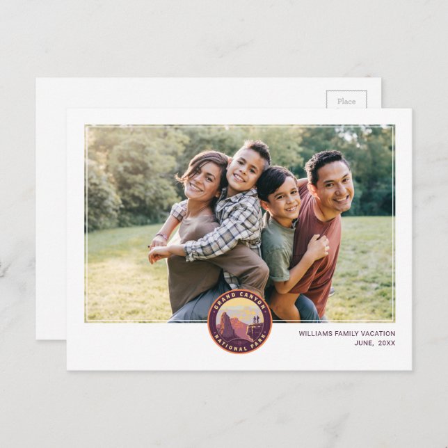 Postal Parque nacional del Gran Cañón (Anverso / Reverso)