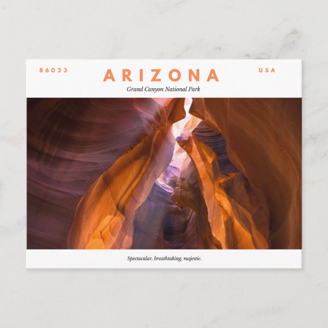 Postal Parque nacional del Gran Cañón (Anverso)