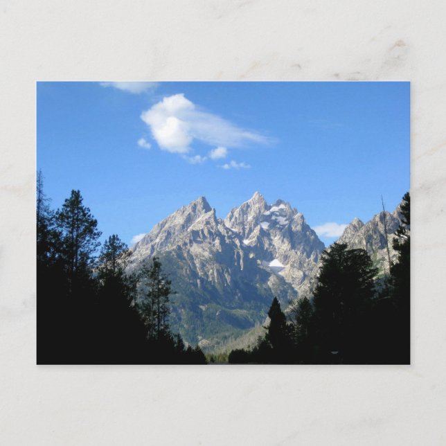Postal Parque nacional del Gran Tetón (Anverso)