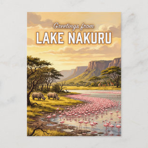 Postal Parque Nacional del Lago Nakuru Kenia