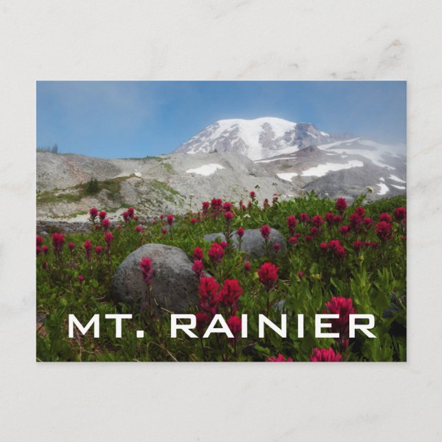 Postal Parque Nacional del Monte Rainier, Monte Rainier 1 (Anverso)