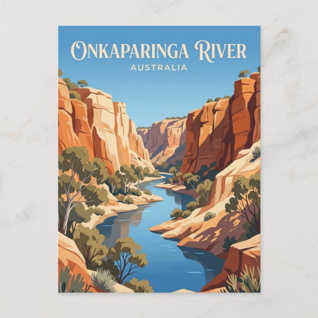 Postal Parque Nacional del río Onkaparinga Australia (Anverso)