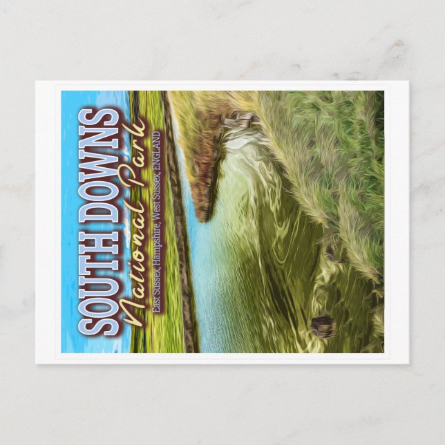 POSTAL PARQUE NACIONAL DEL SUR DOWNS - INGLATERRA SUSSEXU (Anverso)