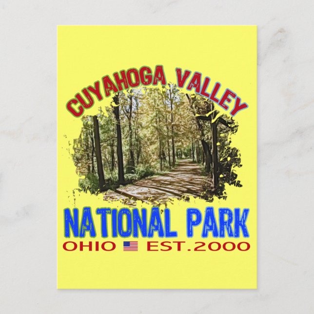 Postal Parque Nacional del Valle de Cuyahoga, Ohio (Anverso)