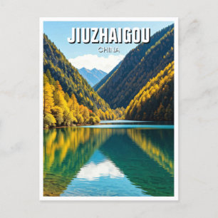Postal Parque nacional del valle de Jiuzhaigou