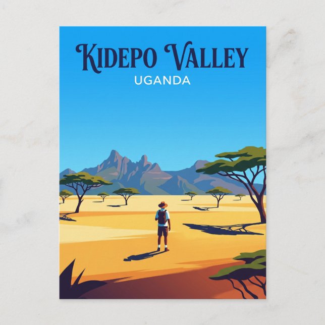 Postal Parque Nacional del Valle de Kidepo Uganda (Anverso)
