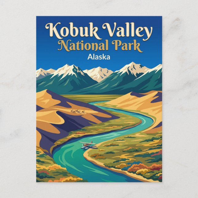 Postal Parque Nacional del Valle de Kobuk EE. UU. (Anverso)
