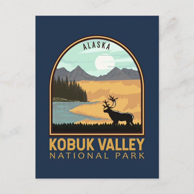 Postal Parque nacional del Valle de Kobuk Emblem (Anverso)
