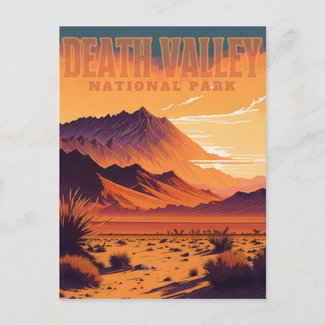 Postal Parque nacional del Valle de la Muerte (Anverso)