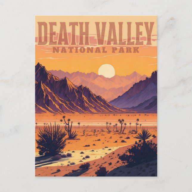 Postal Parque nacional del Valle de la Muerte (Anverso)