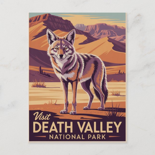 Postal Parque Nacional del Valle de la Muerte (Anverso)