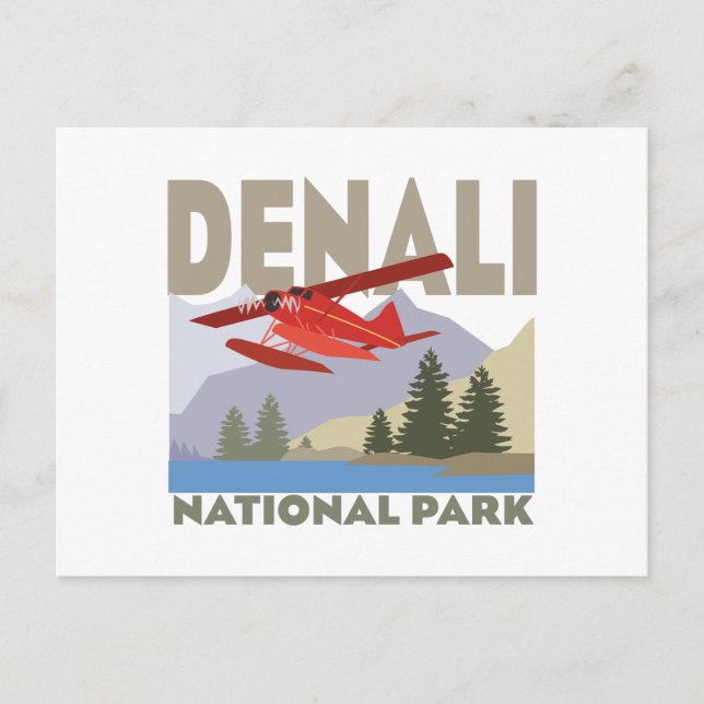 Postal Parque nacional Denali (Anverso)