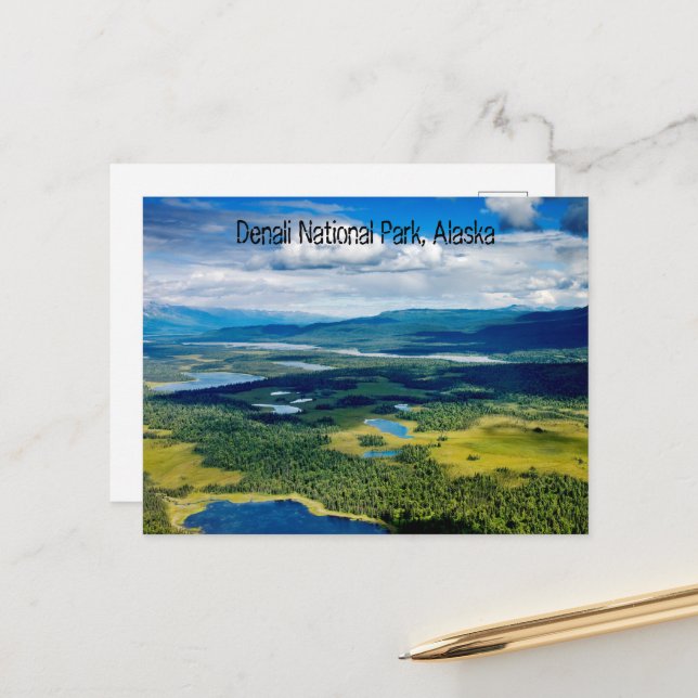 Postal Parque nacional Denali, Alaska (Anverso/Reverso In Situ)