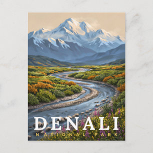 Postal Parque Nacional Denali, Montaña Silvestre