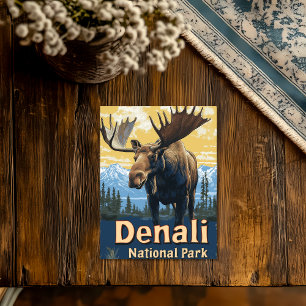 Postal Parque Nacional Denali Viajes Antiguos