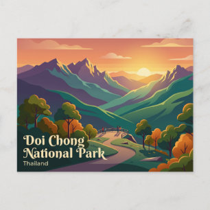 Postal Parque Nacional Doi Chong, Lampang, Tailandia