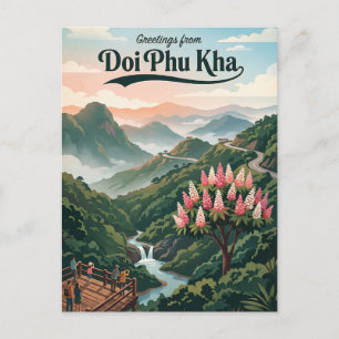 Postal Parque Nacional Doi Phu Kha Tailandia