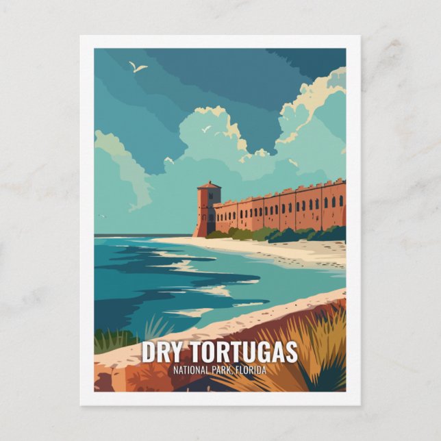 Postal Parque nacional Dry Tortugas Florida EE. UU. (Anverso)