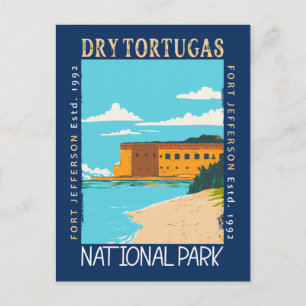 Postal Parque Nacional Dry Tortugas Florida Fuerte Jeffer