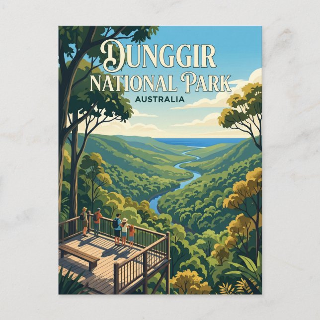 Postal Parque Nacional Dunggir Australia (Anverso)