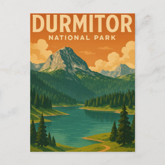 Postal Parque nacional Durmitor Viaje de Viñeta