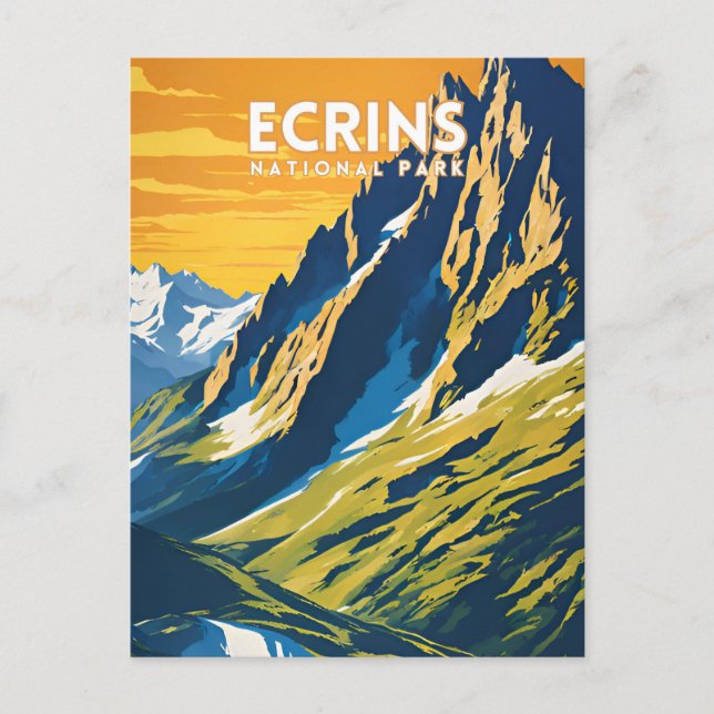 Postal Parque nacional Ecrins (Anverso)