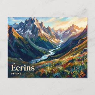 Postal Parque Nacional Écrins Francia