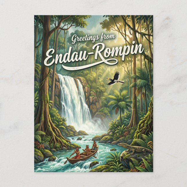 Postal Parque Nacional Endau-Rompin Malasia (Anverso)