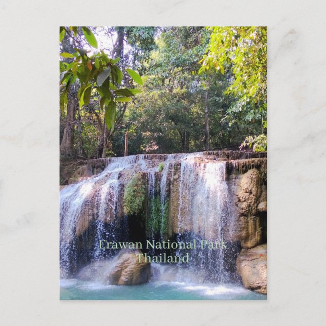 Postal Parque Nacional Erawan, Tailandia, (Anverso)