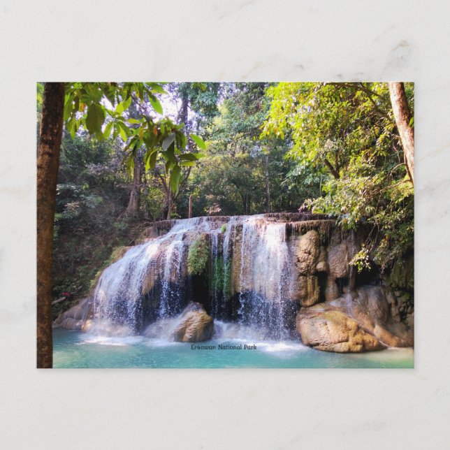 Postal Parque nacional Erawan, Tailandia (Anverso)