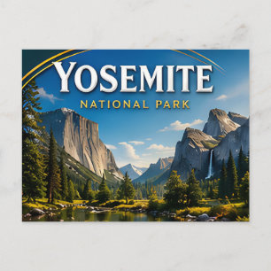Postal Parque Nacional Escénico Yosemite Half Dome