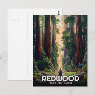 Postal Parque nacional estatal Redwood, California coster