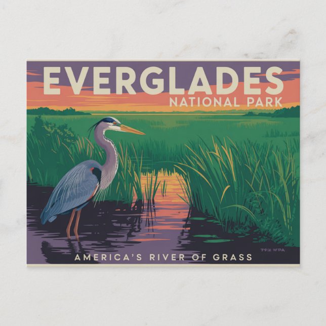 Postal Parque Nacional Everglades (Anverso)