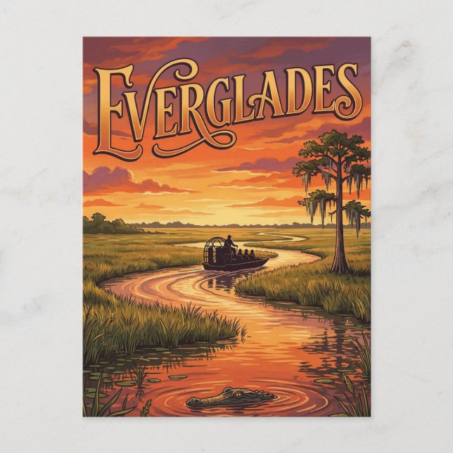 Postal Parque Nacional Everglades (Anverso)