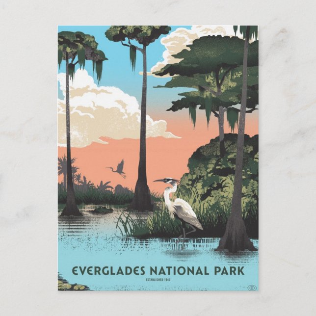Postal Parque nacional Everglades (Anverso)