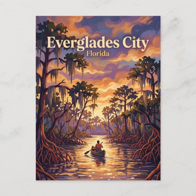 Postal Parque Nacional Everglades EE. UU. (Anverso)